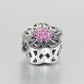 S925 Flower Cluster Charm