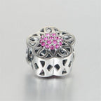 S925 Flower Cluster Charm