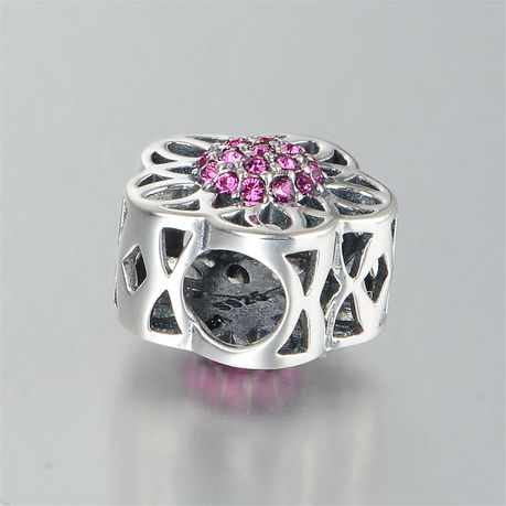 S925 Flower Cluster Charm