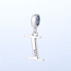 S925 Alphabet Letter I Charm/Pendant
