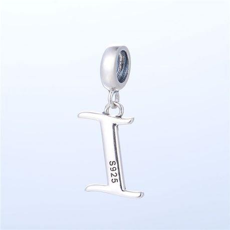 S925 Alphabet Letter I Charm/Pendant