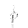 S925 Alphabet Letter P Charm/Pendant