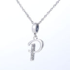 S925 Alphabet Letter P Charm/Pendant
