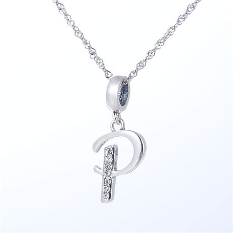 S925 Alphabet Letter P Charm/Pendant