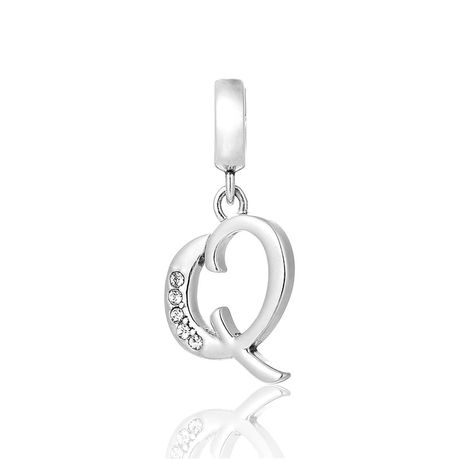 S925 Alphabet Letter Q Charm/Pendant