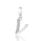 S925 Alphabet Letter V Charm/Pendant