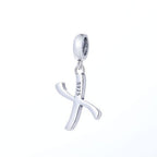 S925 Alphabet Letter X Charm/Pendant