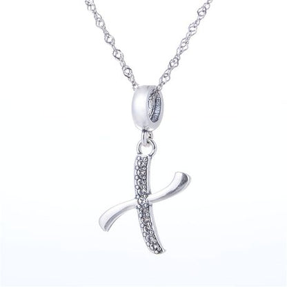 S925 Alphabet Letter X Charm/Pendant