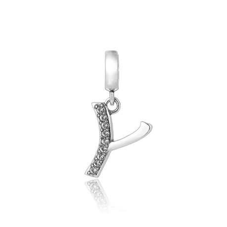 S925 Alphabet Letter Y Charm/Pendant