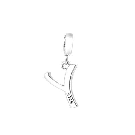 S925 Alphabet Letter Y Charm/Pendant