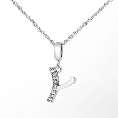 S925 Alphabet Letter Y Charm/Pendant