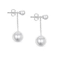 Dhia Pearl Earrings with Crystals from Swarovski