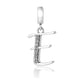 S925 Alphabet Letter E Charm/Pendant