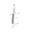 S925 Alphabet Letter E Charm/Pendant