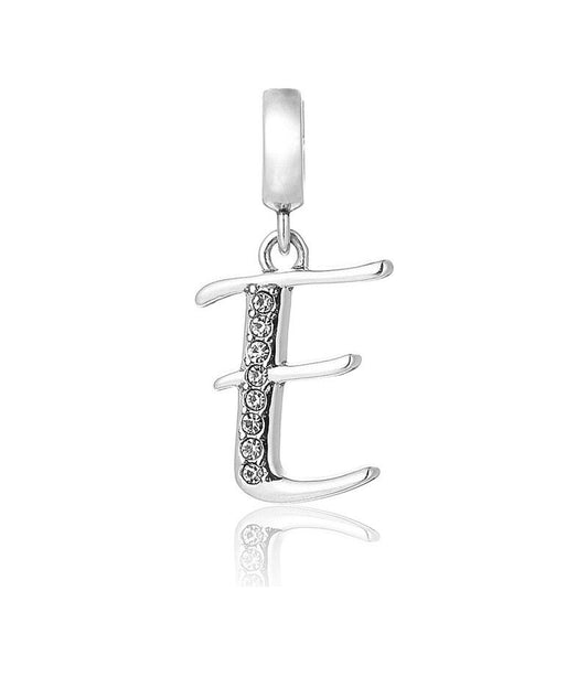 S925 Alphabet Letter E Charm/Pendant