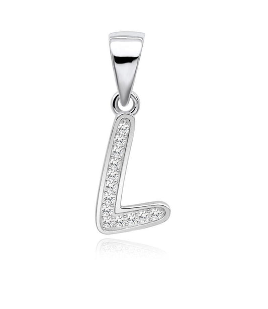 S925 Alphabet L Pendant