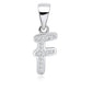 S925 Alphabet F Pendant