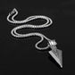 Arrowhead Pendant Necklace- Silver
