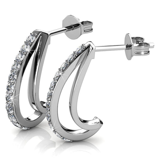 Moon Hoop EarringsDhia Moon Hoop Earrings Made Crystals From Swarovski
Beautify your ears with our Moon shaped drop earrings featuring genuine Crystals from Swarovski.
Features:– MateEarrings8002/8005Dhia JewelleryMoon Hoop Earrings