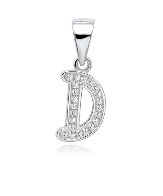 S925 Alphabet D Pendant