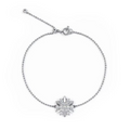 Dhia Flower Bracelet – S925 Sterling Silver with Swarovski Zirconia