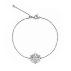 Dhia Flower Bracelet – S925 Sterling Silver with Swarovski Zirconia