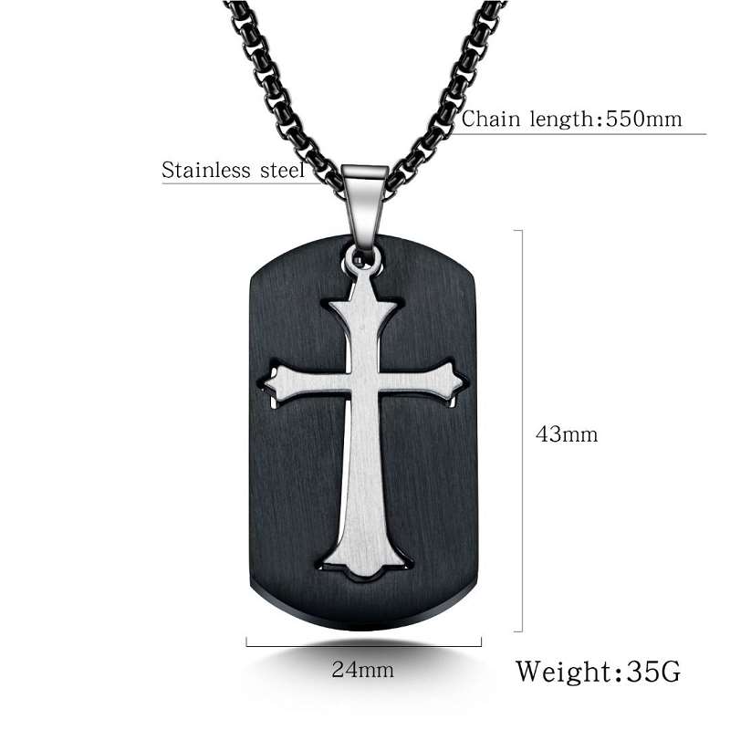 Cross Dog Tag