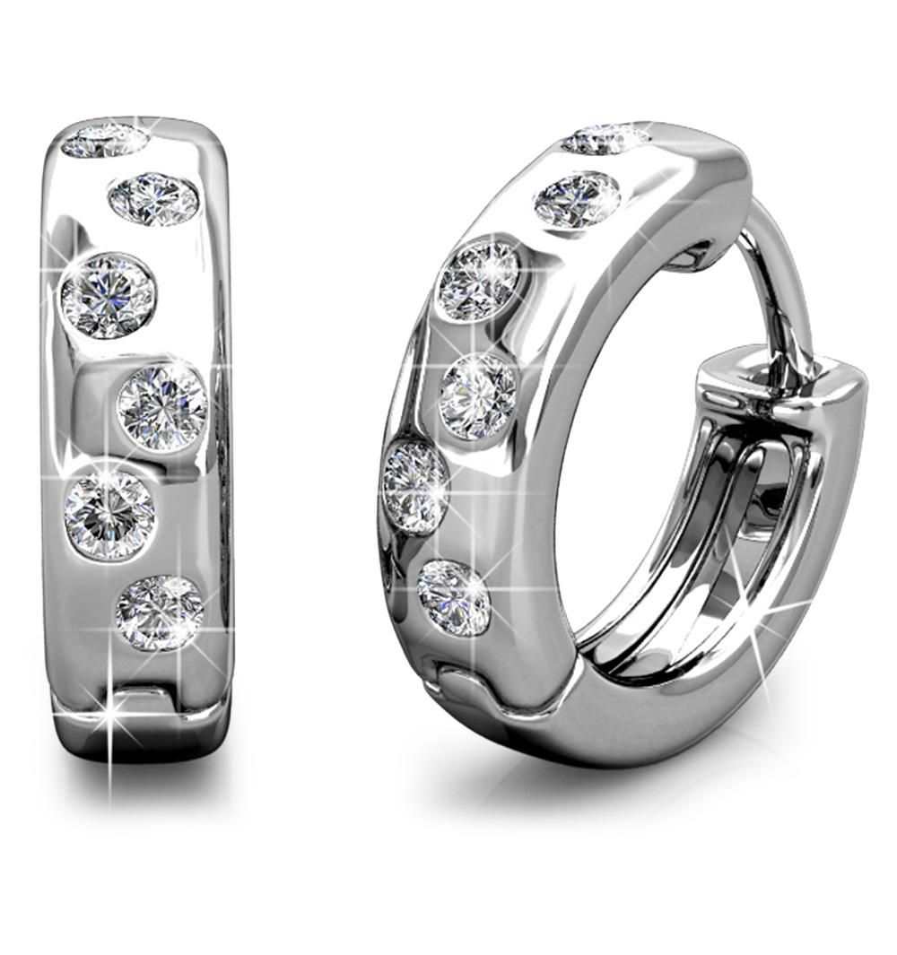Exotic Hoop Earrings - Silver