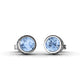 Glamour Classic Stud Earrings - Light Sapphire