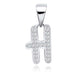 S925 Alphabet H Pendant
