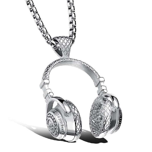 Headphone Pendant Necklace
