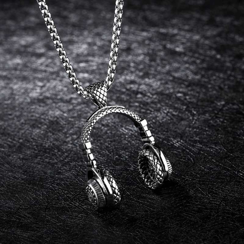 Headphone Pendant Necklace
