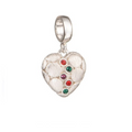 Heart Charm made with Crystals from Swarovski