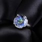 6.75ct Rainbow Halo Mystic Quartz Rings