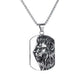 Lion Dog Tag Necklace