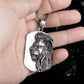 Lion Dog Tag Necklace