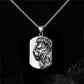 Lion Dog Tag Necklace