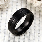 Men’s titanium ring, titanium wedding band, comfort fit titanium ring, hypoallergenic wedding band, lightweight men’s ring, durable men’s jewelry, 8mm titanium ring, modern men’s wedding band, gift-ready titanium ring