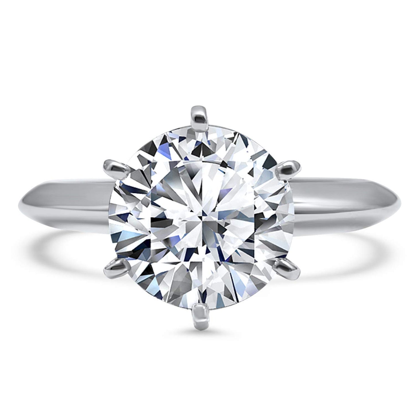9CT Gold 1.0ct Moissanite Solitaire Ring