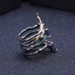 Amethyst Spiral Ring