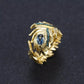 Feather Natural Blue Topaz Ring