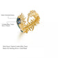 Feather Natural Blue Topaz Ring