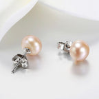 Freshwater Button Pearls - Orange Pink