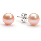 Freshwater Button Pearls - Orange Pink