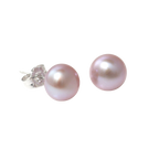 Freshwater Button Pearls - Purple