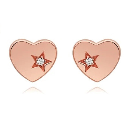 Cupid Heart EarringsExpress your love with these Cupid Heart Earrings. Featuring clear Swarovski Zirconia, they're a timeless way to show your affection. Crafted with the finest materiaEarringsDJ007Dhia JewelleryCupid Heart Earrings