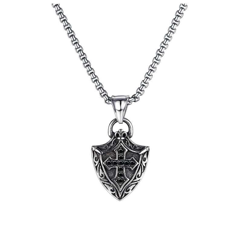 Cross Shield Necklace