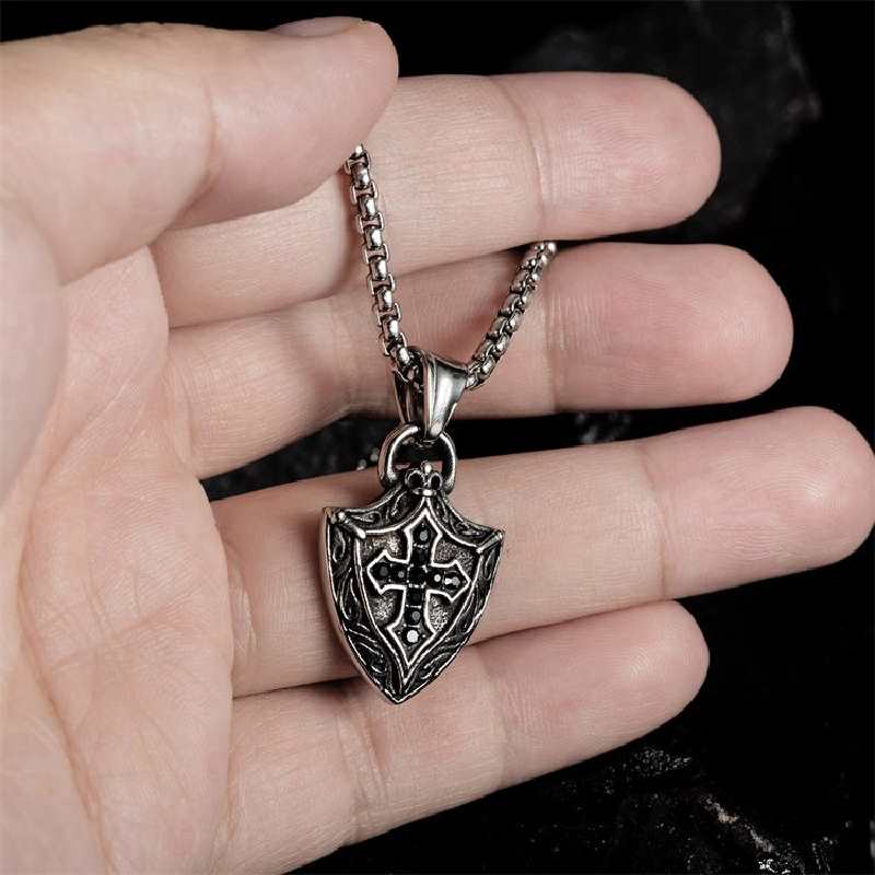 Cross Shield Necklace