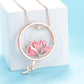 Carnation Drop Pendant Necklace