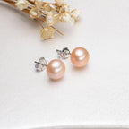 Freshwater Button Pearls - Orange Pink